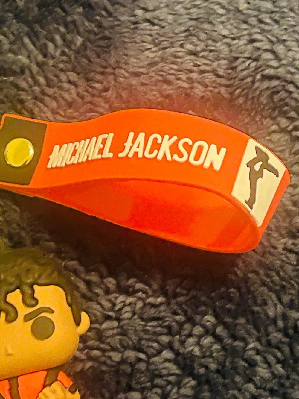Red Character Keychain with Strap